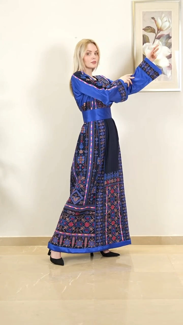 Special Limited Edition Thobe - High Quality Embroidered Palestinian Thobe for women