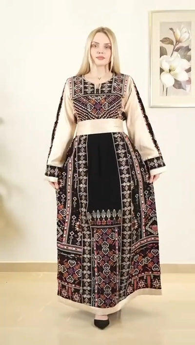 Special Limited Edition Thobe - High Quality Embroidered Palestinian Thobe for women