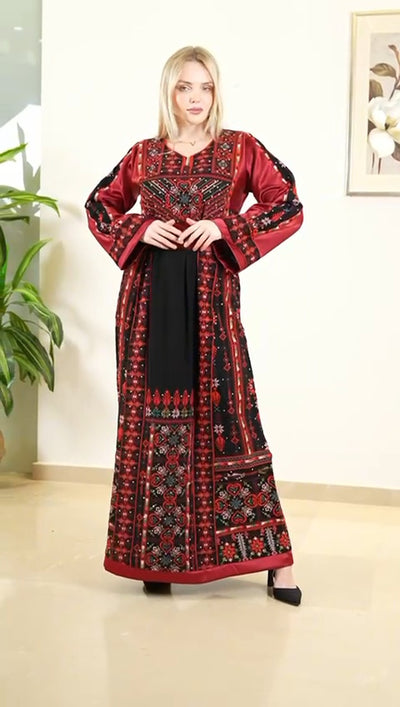 Special Limited Edition Thobe - High Quality Embroidered Palestinian Thobe for women