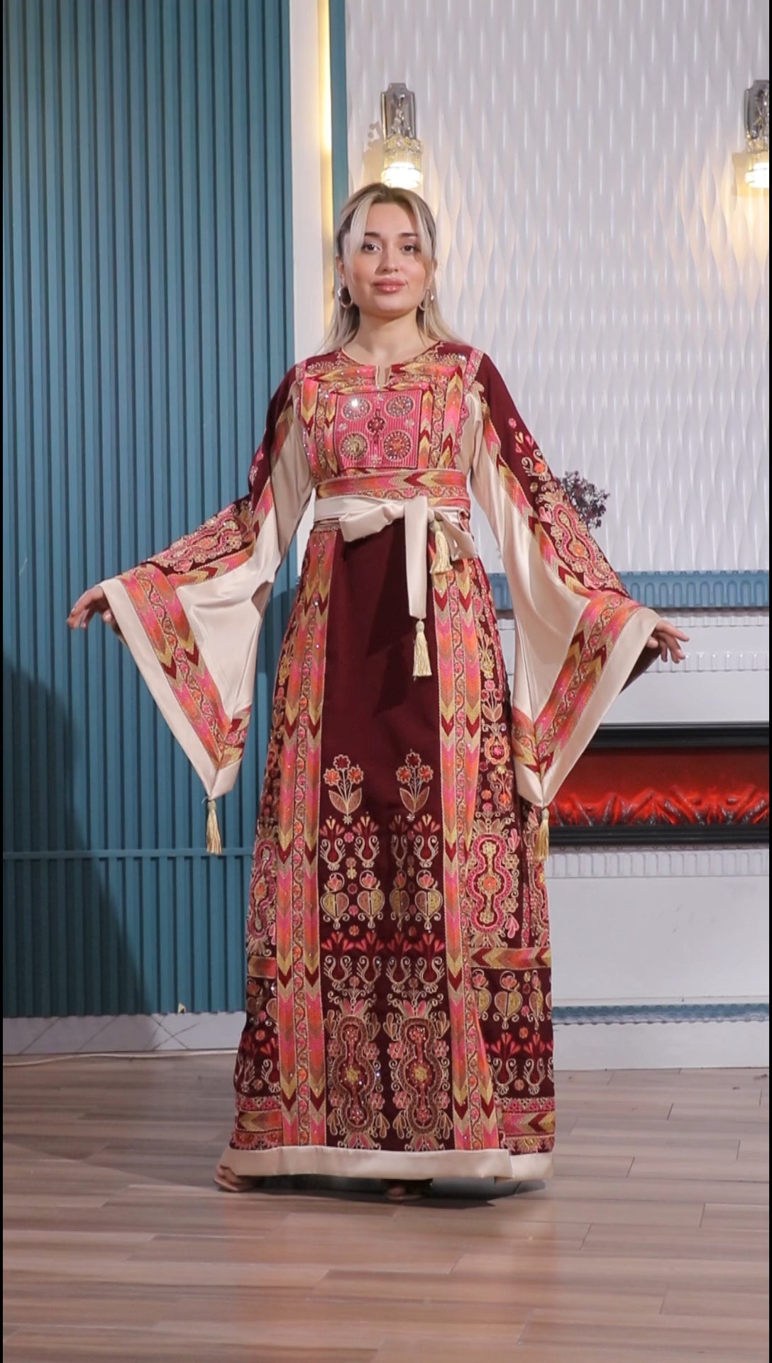 Blooms Of Akka - High Quality Embroidered Palestinian style Thobe