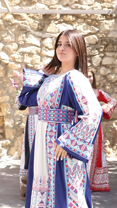 Treasure Of Yafa - High Quality Embroidered Palestinian Kaftan/Thobe - JPK Traditions