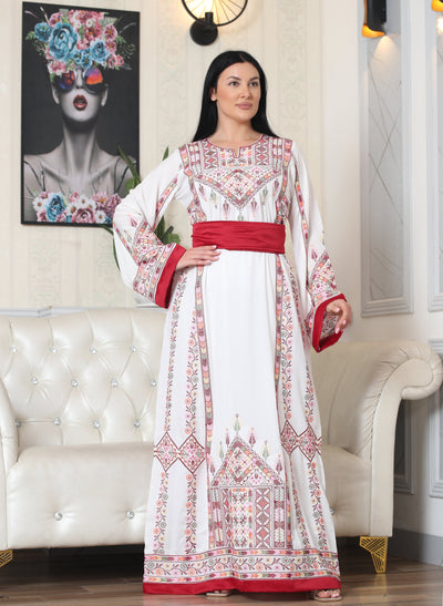 Nablus Beauty Thobe - Embroidered Palestinian style Thobe