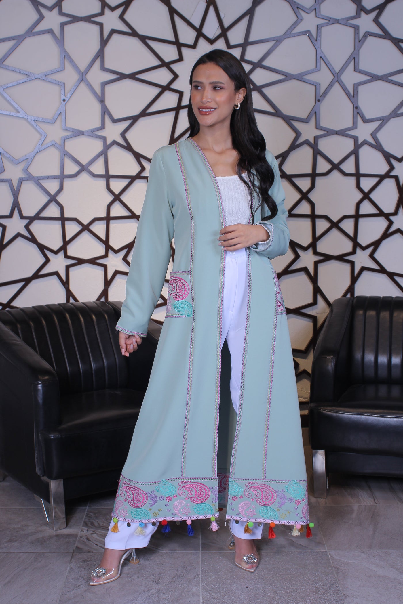 Embroidered Abaya- Palestinian style Abaya