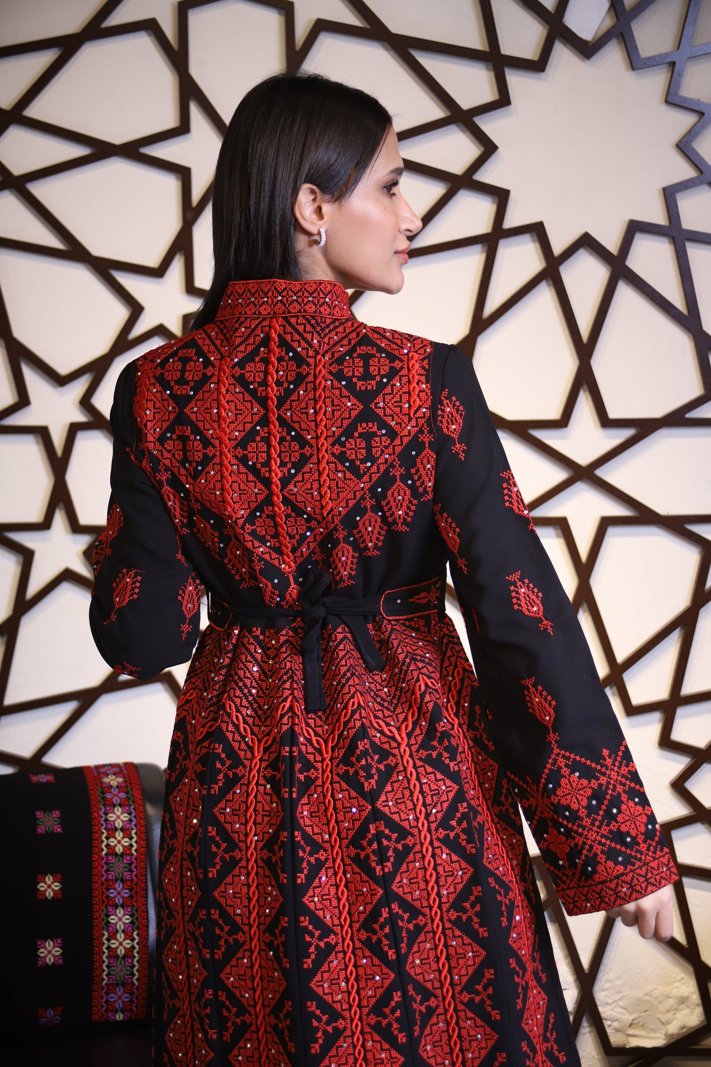 Silwan سلوان Beauty - Embroidered Palestinian style Kaftan