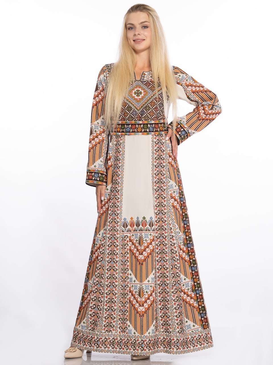 Jenin Elegance - High Quality Traditional Embroidered Palestinian Thobe