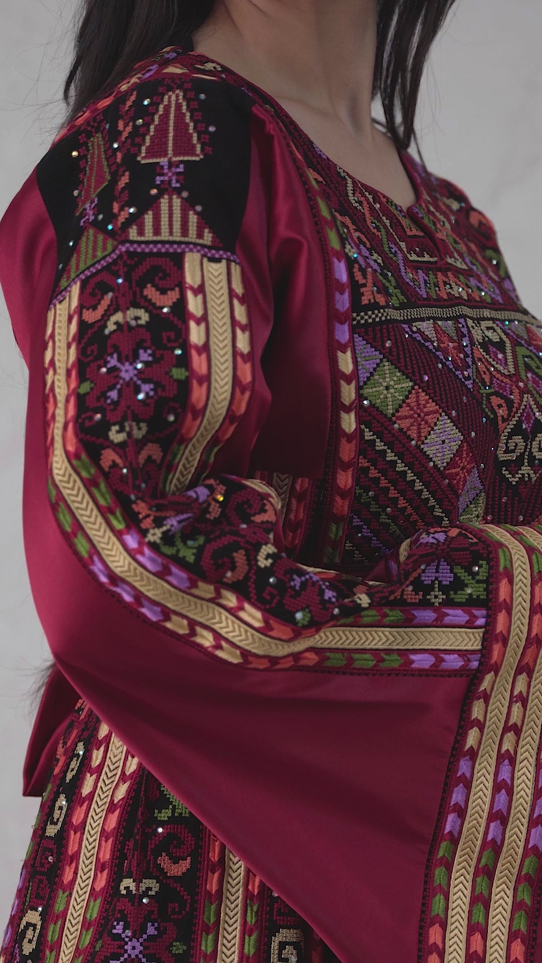 Crystal Of Jerusalem - High Quality Traditional Embroidered Palestinian Thobe