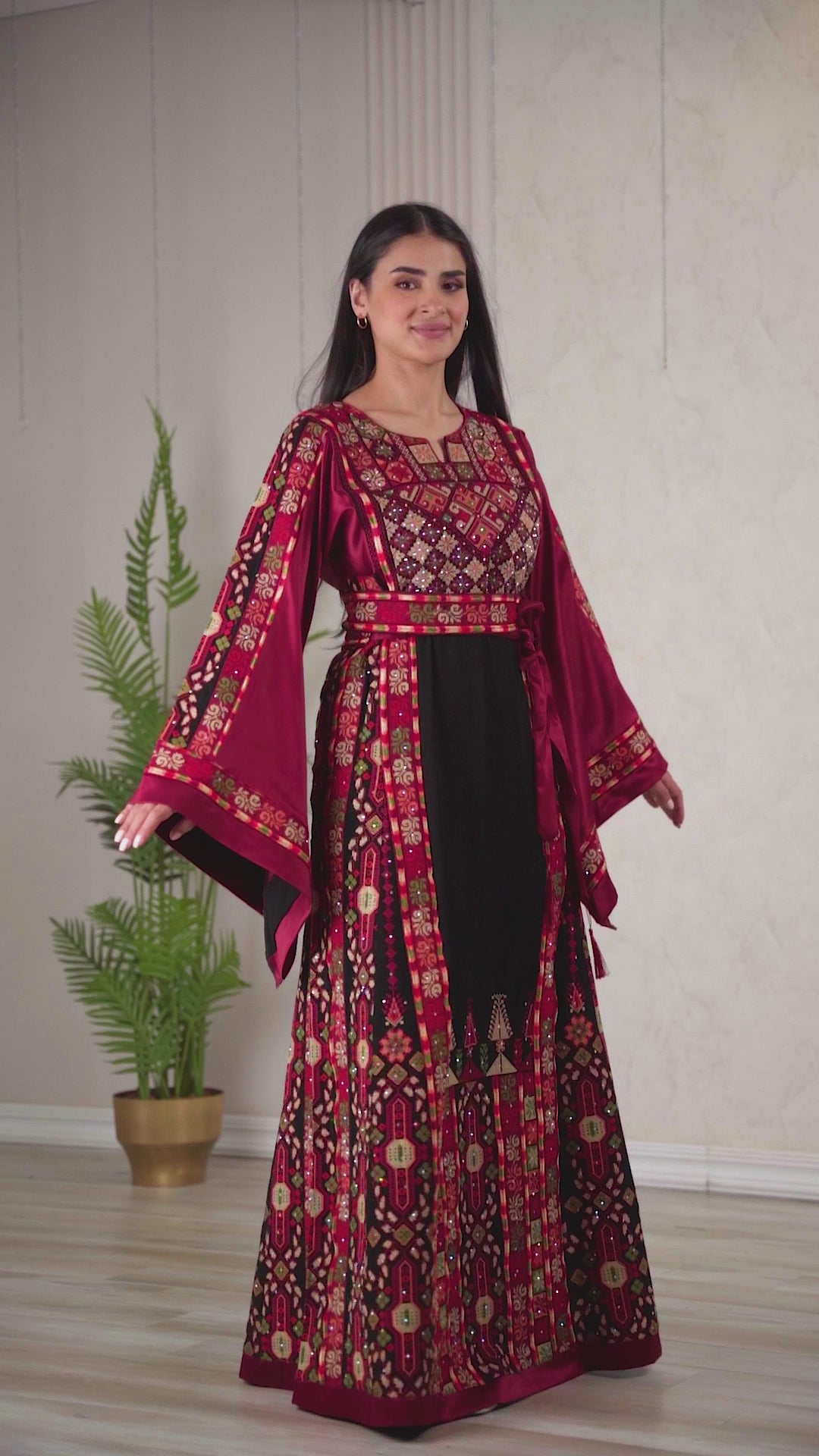 Crystal Of Bethlehem - High Quality Traditional Embroidered Palestinian Thobe