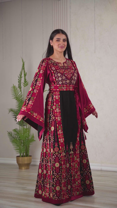 Crystal Of Bethlehem - High Quality Traditional Embroidered Palestinian Thobe