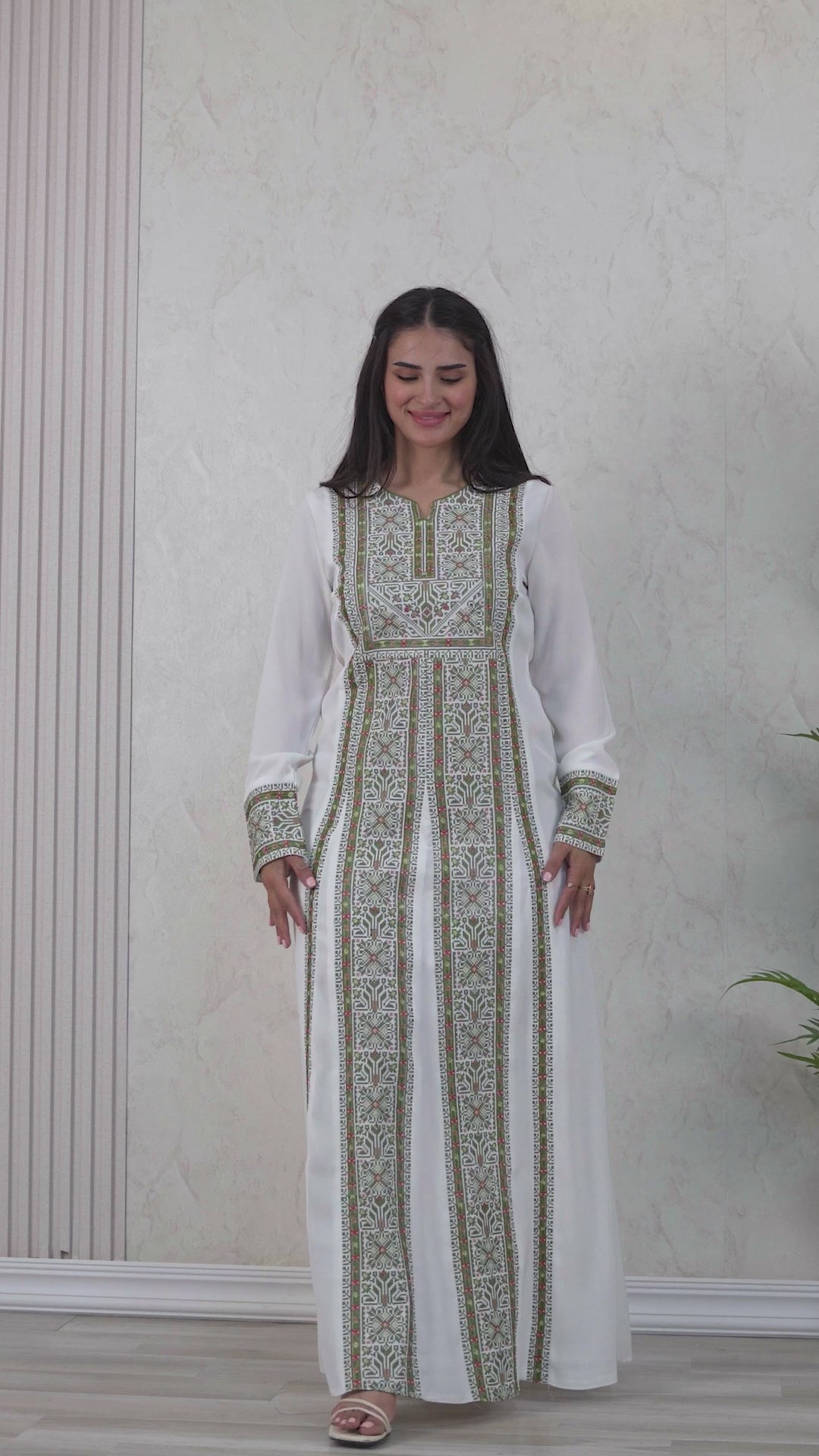 Crystal Of Beit Jala 2 - High Quality Traditional Embroidered Palestinian Thobe