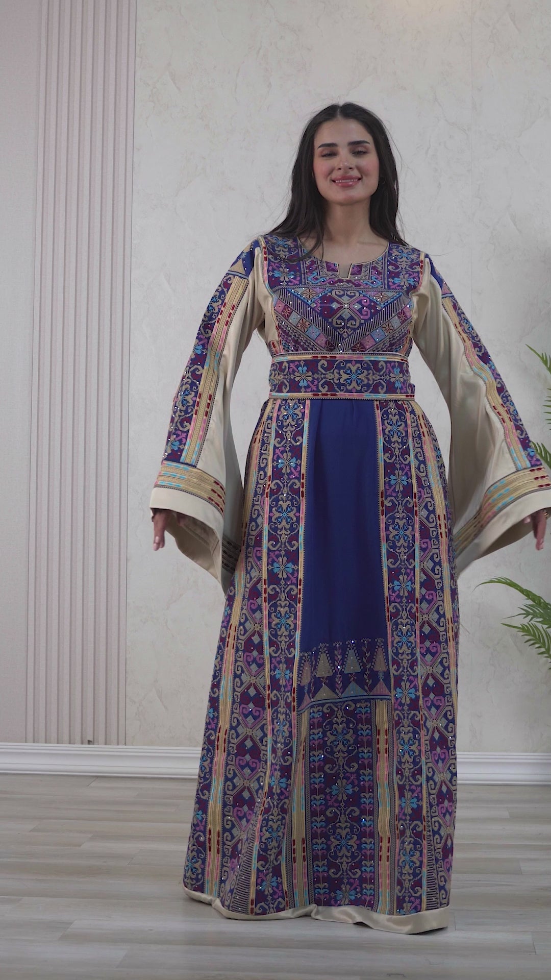 Crystal Of Jerusalem - High Quality Traditional Embroidered Palestinian Thobe
