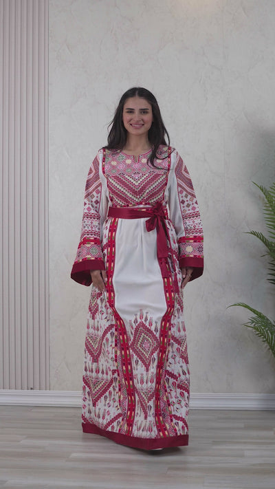 Crystal Of Nablus- High Quality Traditional Embroidered Palestinian Thobe