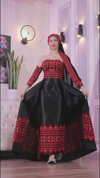 Ray Of Nablus - High Quality Traditional Embroidered Palestinian Dress