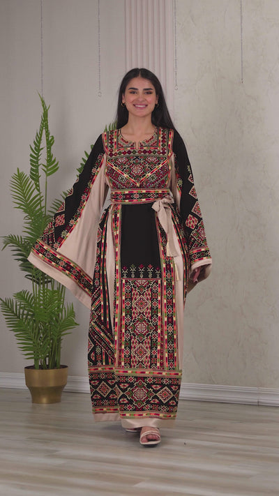 Crystal Of Hebron - High Quality Traditional Embroidered Palestinian Thobe