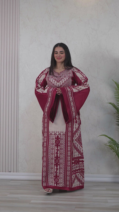 Gloss Of Bethlehem - High Quality Traditional Embroidered Palestinian Thobe