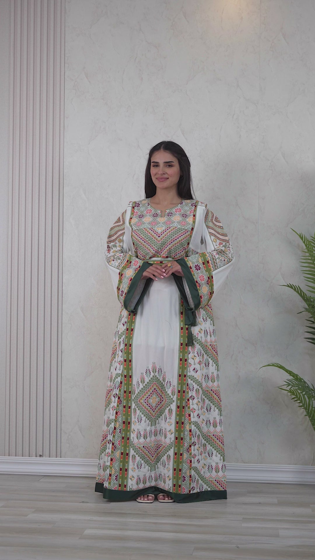 Crystal Of Nablus- High Quality Traditional Embroidered Palestinian Thobe