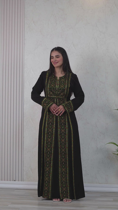 Crystal Of Beit Jala 2 - High Quality Traditional Embroidered Palestinian Thobe