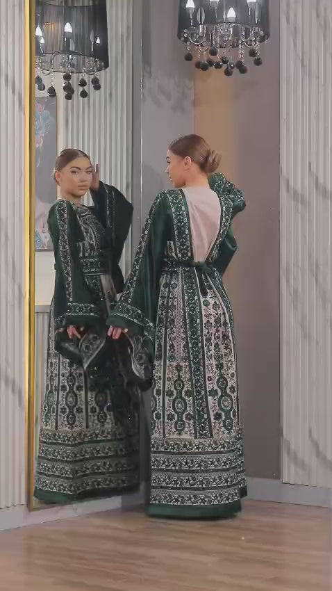 Blooms Of Ramallah - High Quality Embroidered Palestinian style Thobe