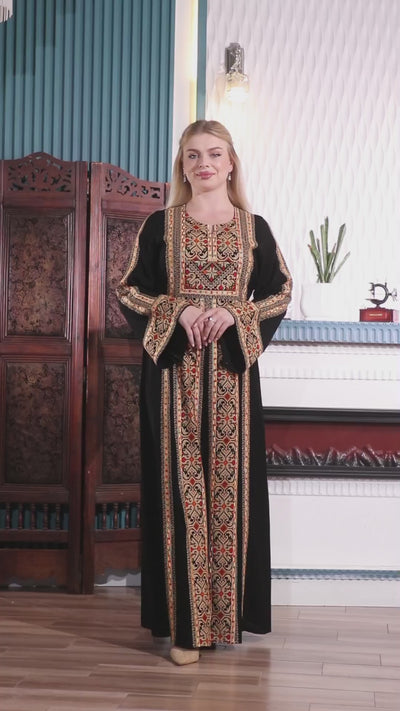 Pearl Of Beit Jala 2 - Embroidered Palestinian style Thobe