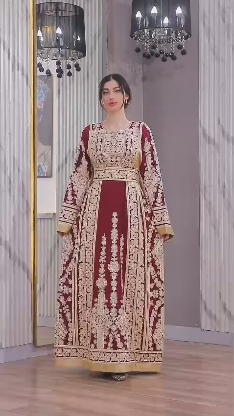 Blooms Of Nablus - High Quality Embroidered Palestinian style Thobe