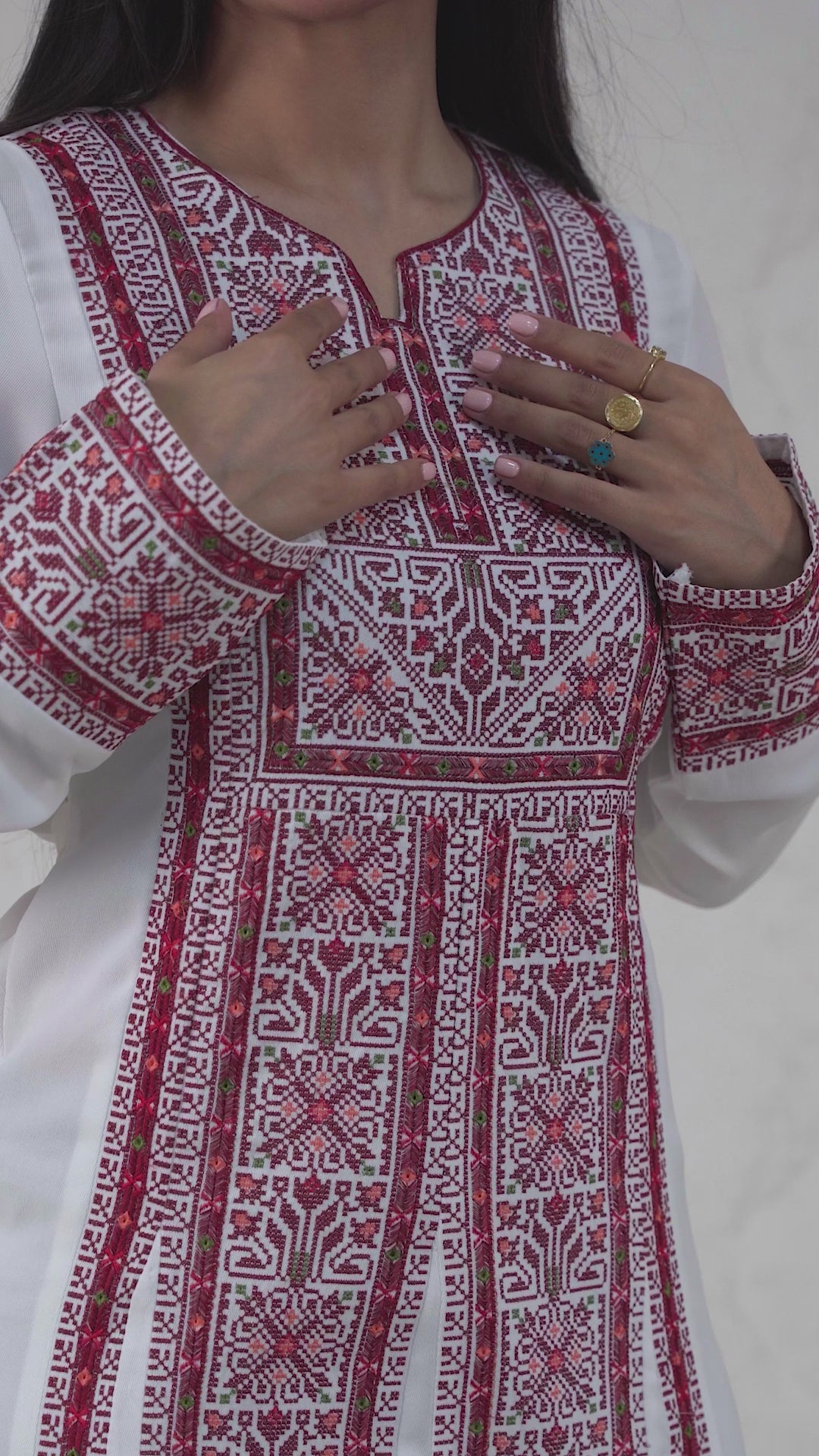 Crystal Of Beit Jala 2 - High Quality Traditional Embroidered Palestinian Thobe