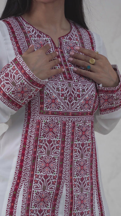 Crystal Of Beit Jala 2 - High Quality Traditional Embroidered Palestinian Thobe