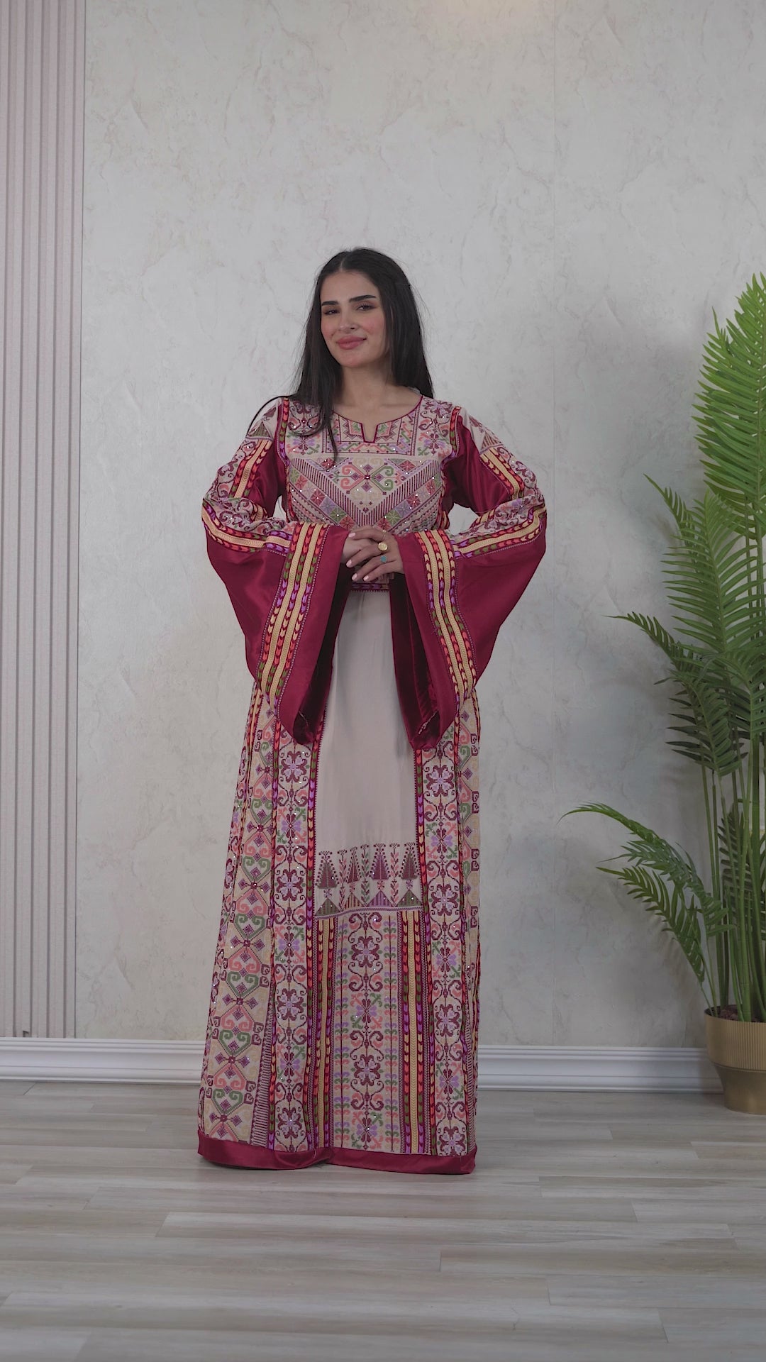 Crystal Of Jerusalem - High Quality Traditional Embroidered Palestinian Thobe