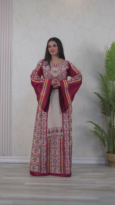 Crystal Of Jerusalem - High Quality Traditional Embroidered Palestinian Thobe