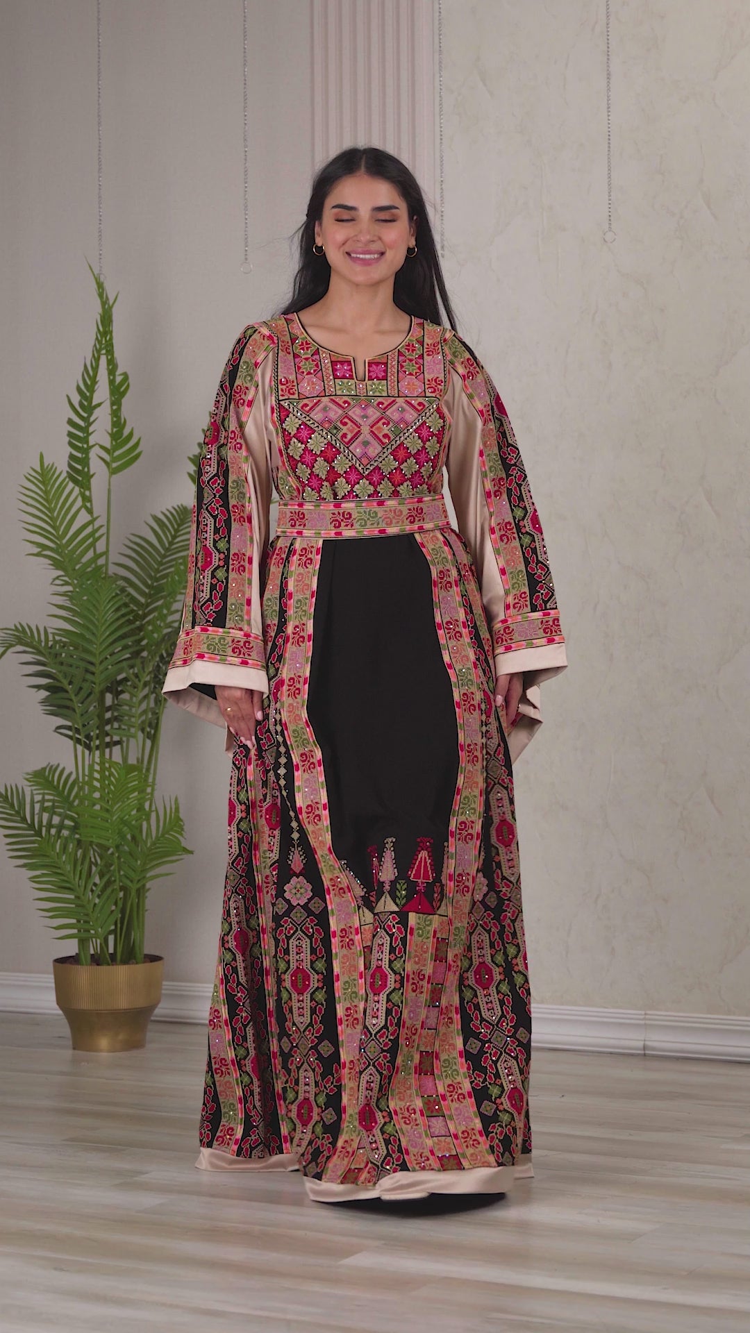 Crystal Of Bethlehem - High Quality Traditional Embroidered Palestinian Thobe