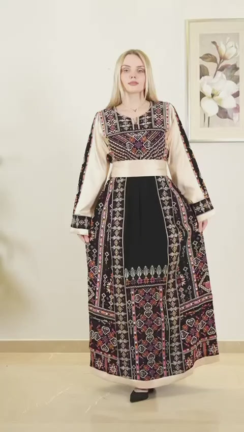 Special Limited Edition Thobe - High Quality Embroidered Palestinian Thobe for women