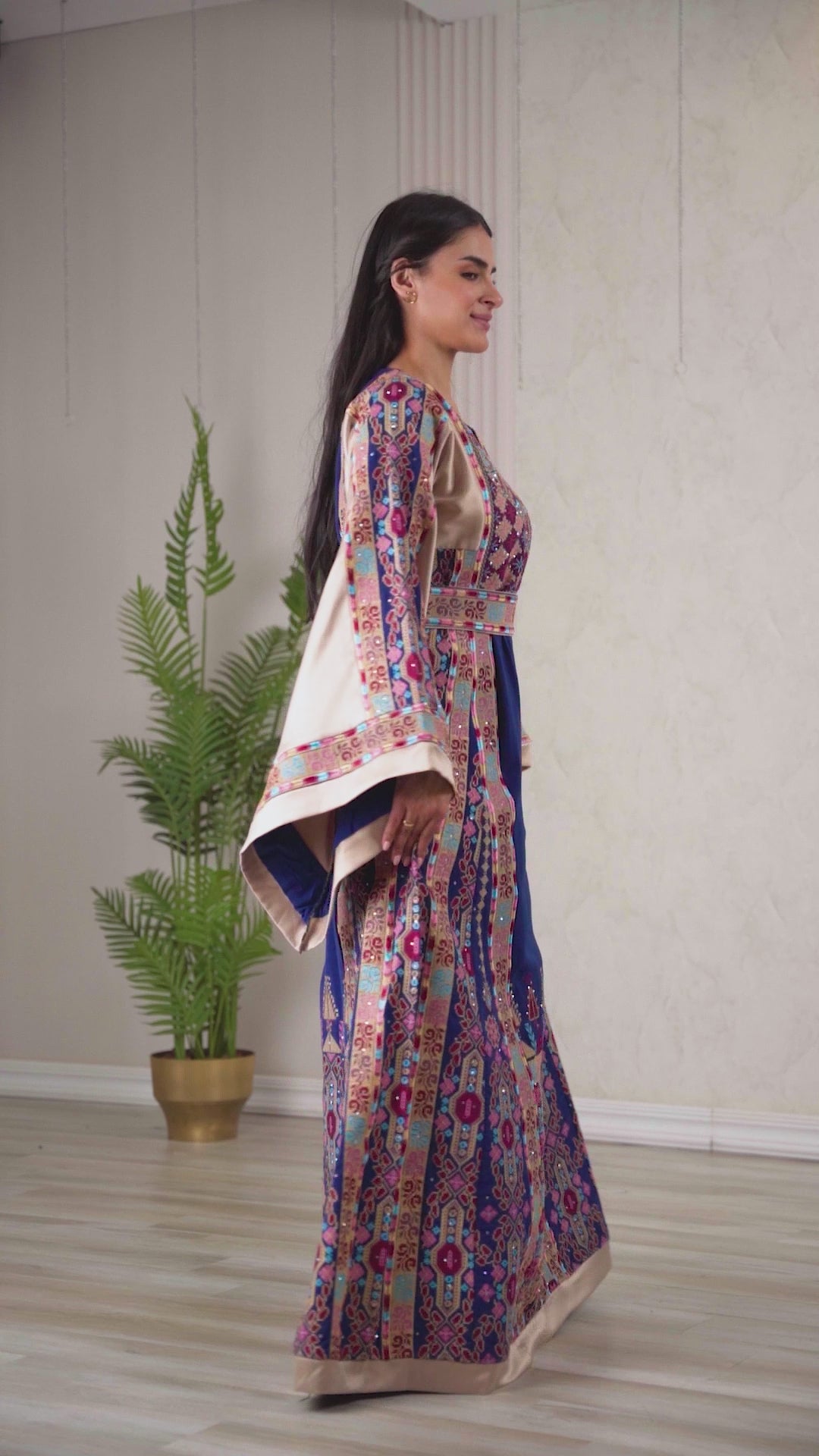 Crystal Of Bethlehem 2 - High Quality Traditional Embroidered Palestinian Thobe