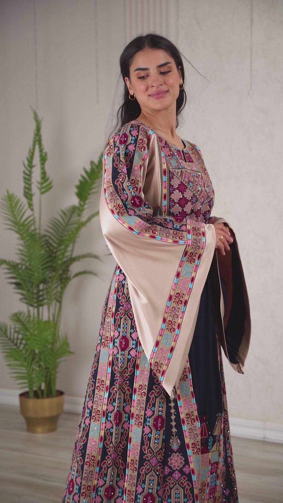 Crystal Of Bethlehem 2 - High Quality Traditional Embroidered Palestinian Thobe