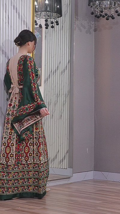 Blooms Of Ramallah - High Quality Embroidered Palestinian style Thobe