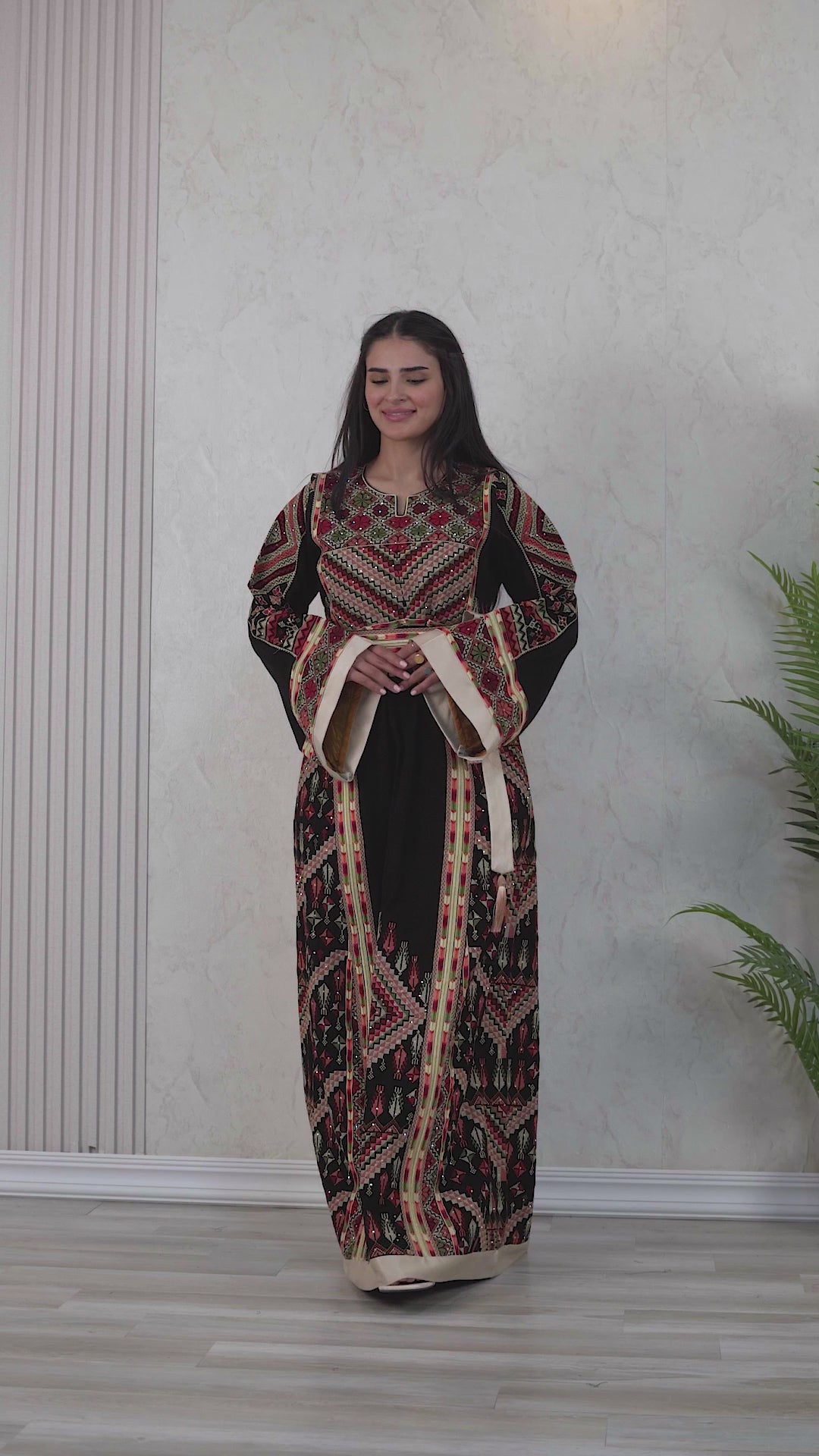 Crystal Of Nablus- High Quality Traditional Embroidered Palestinian Thobe