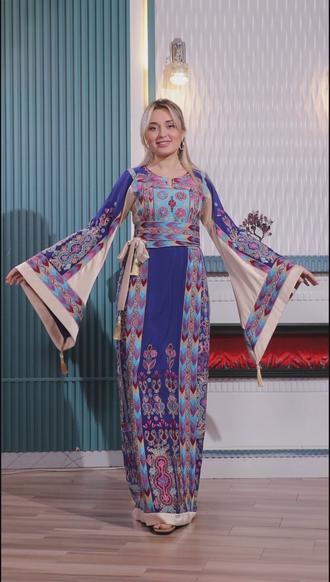 Blooms Of Akka - High Quality Embroidered Palestinian style Thobe