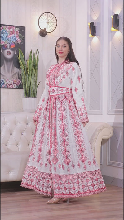 Ray Of Haifa - High Quality Embroidered classic Palestinian Kaftan