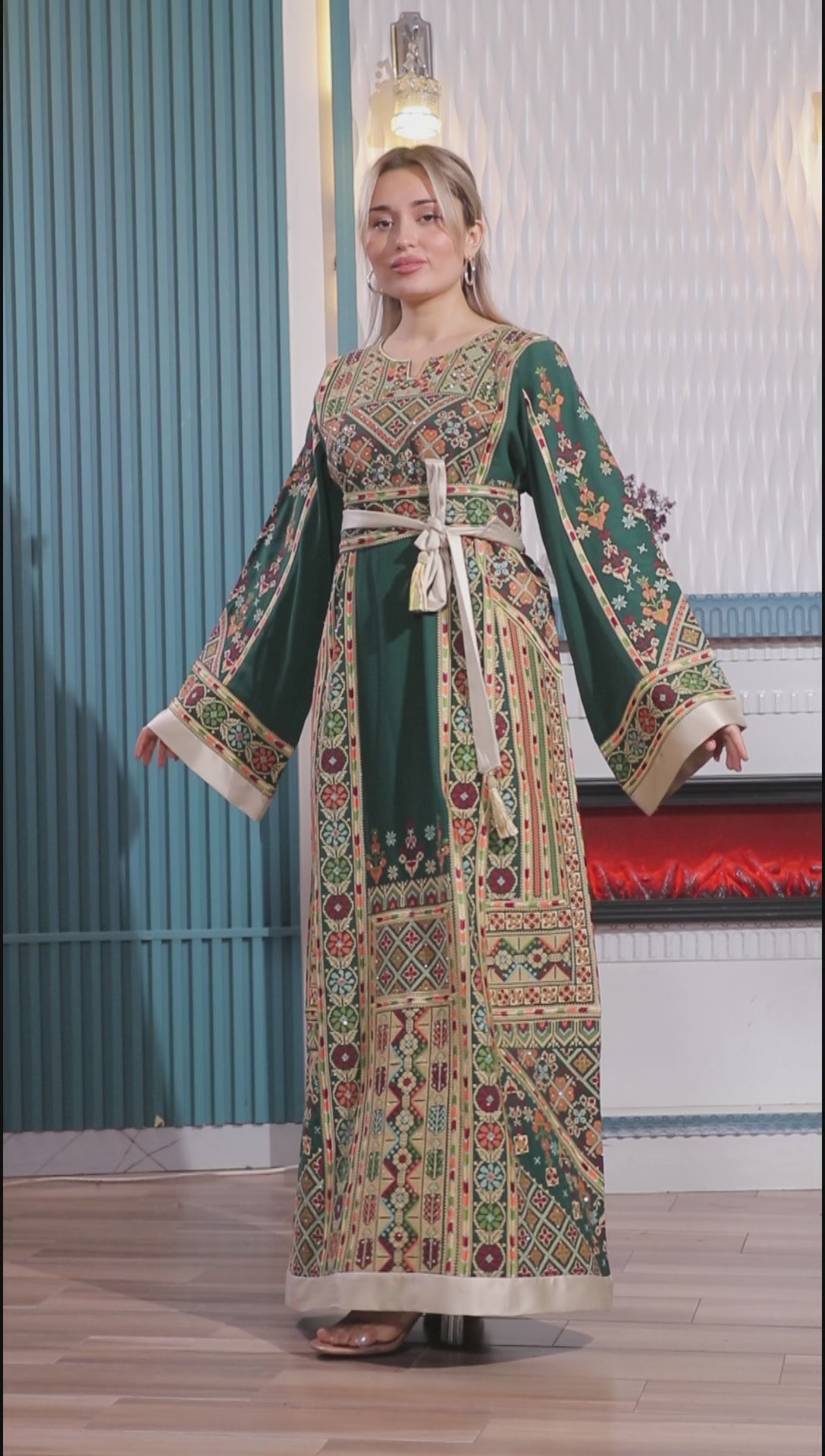 Treasure Of Tulkarem - High Quality Embroidered Palestinian Kaftan/Thobe